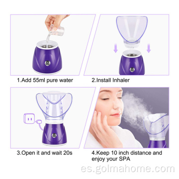 Vaporizador facial Nano Ionic Hot Mist Humidificador atomizador